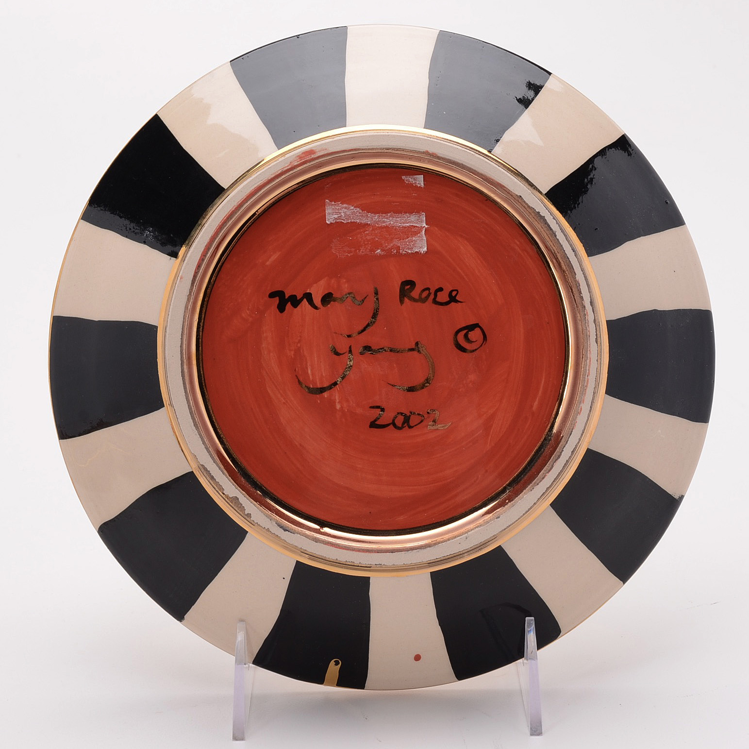 Two Mary Rose Young Signed Pottery Plates