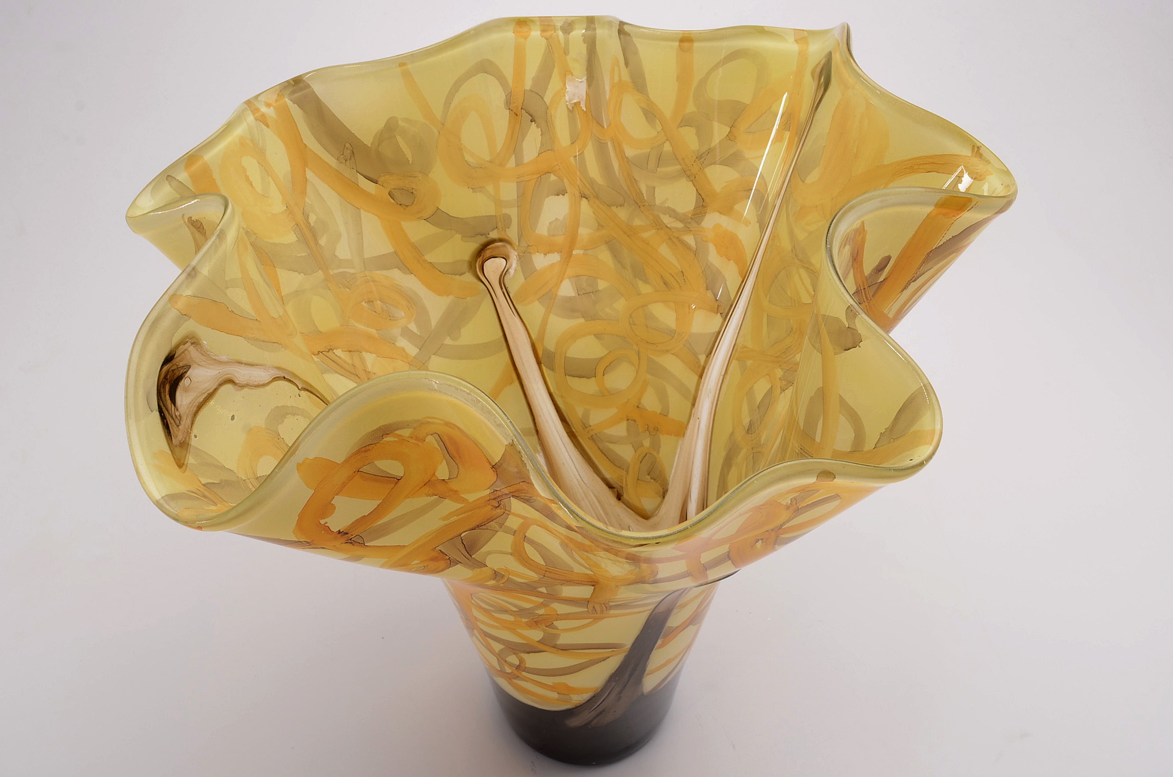 Large Art Glass Vase