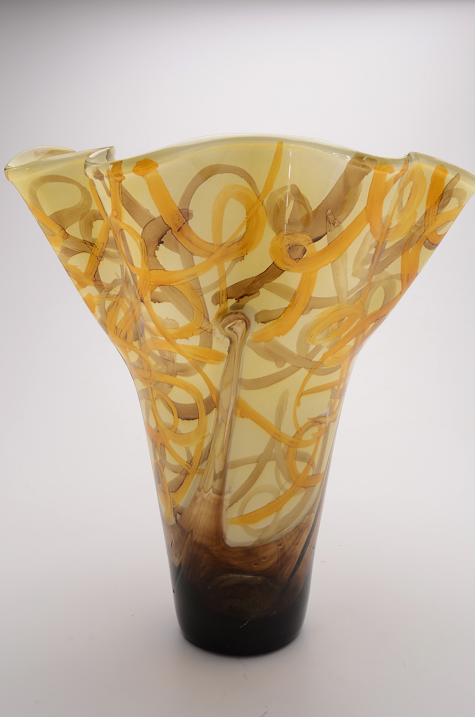 Large Art Glass Vase