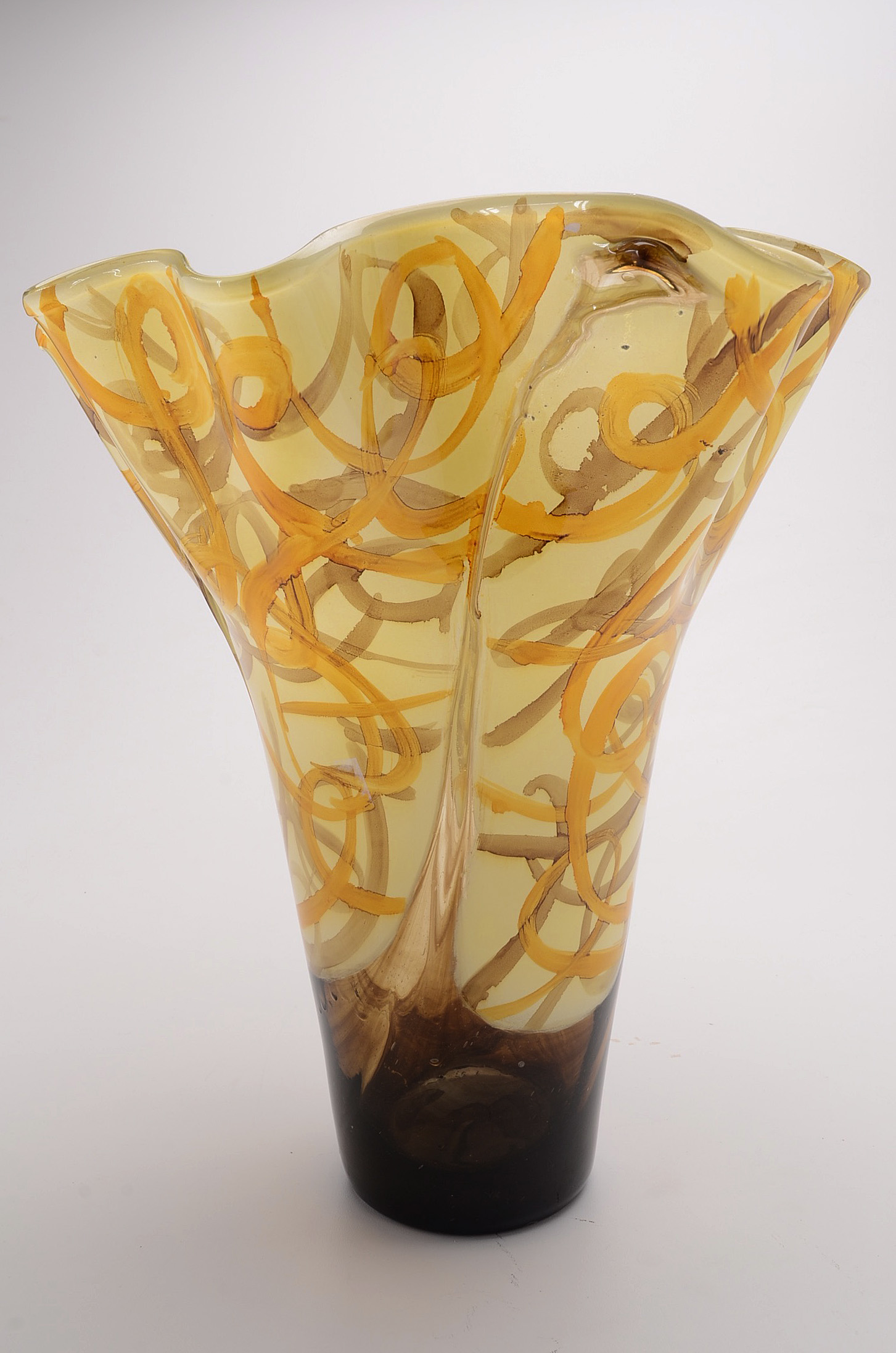 Large Art Glass Vase
