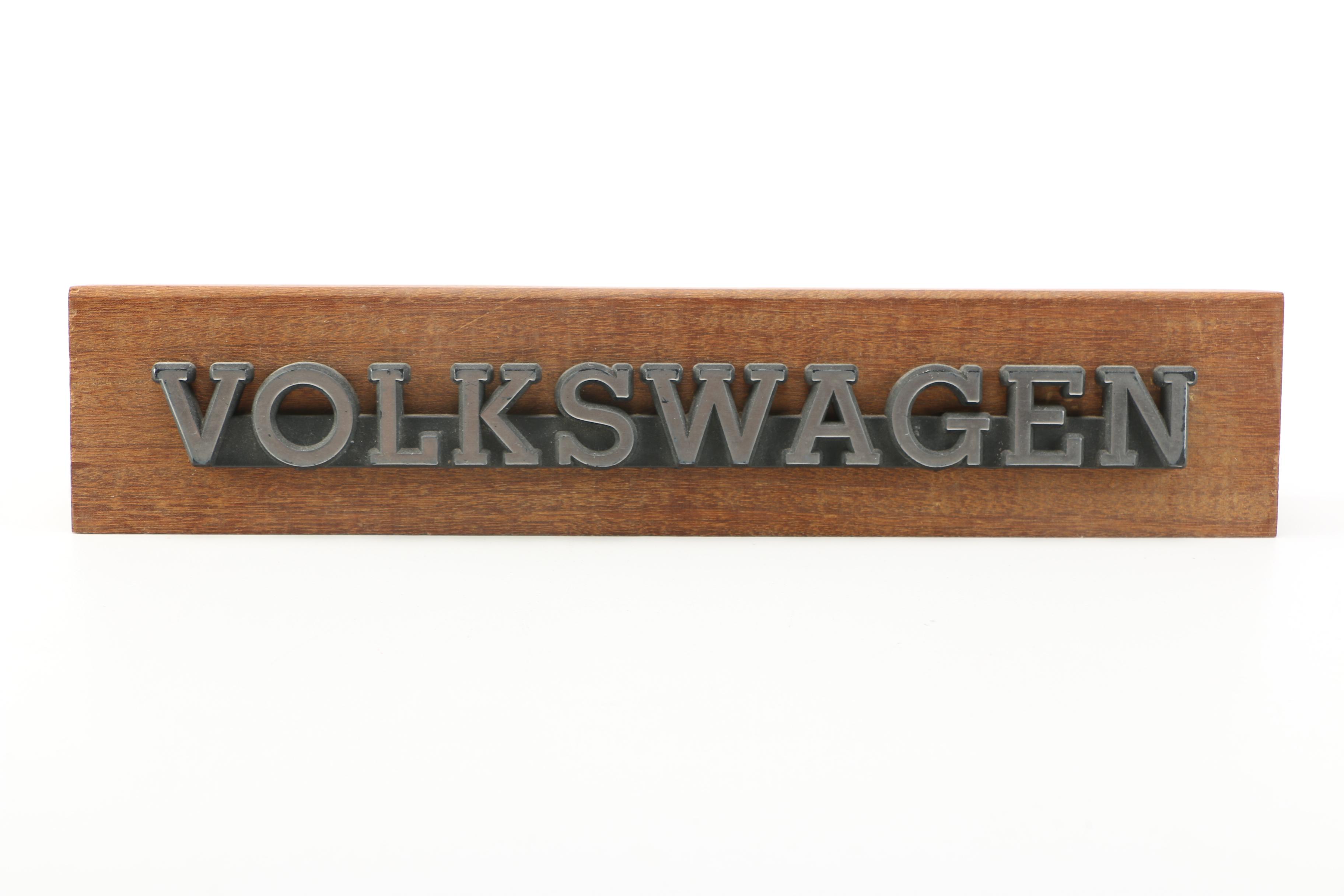 Volkswagen Logo Plaques