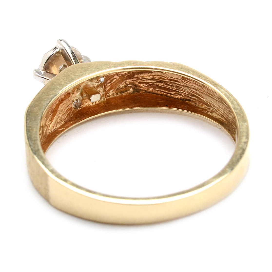 10K Yellow Gold Diamond Wedding Ring Set