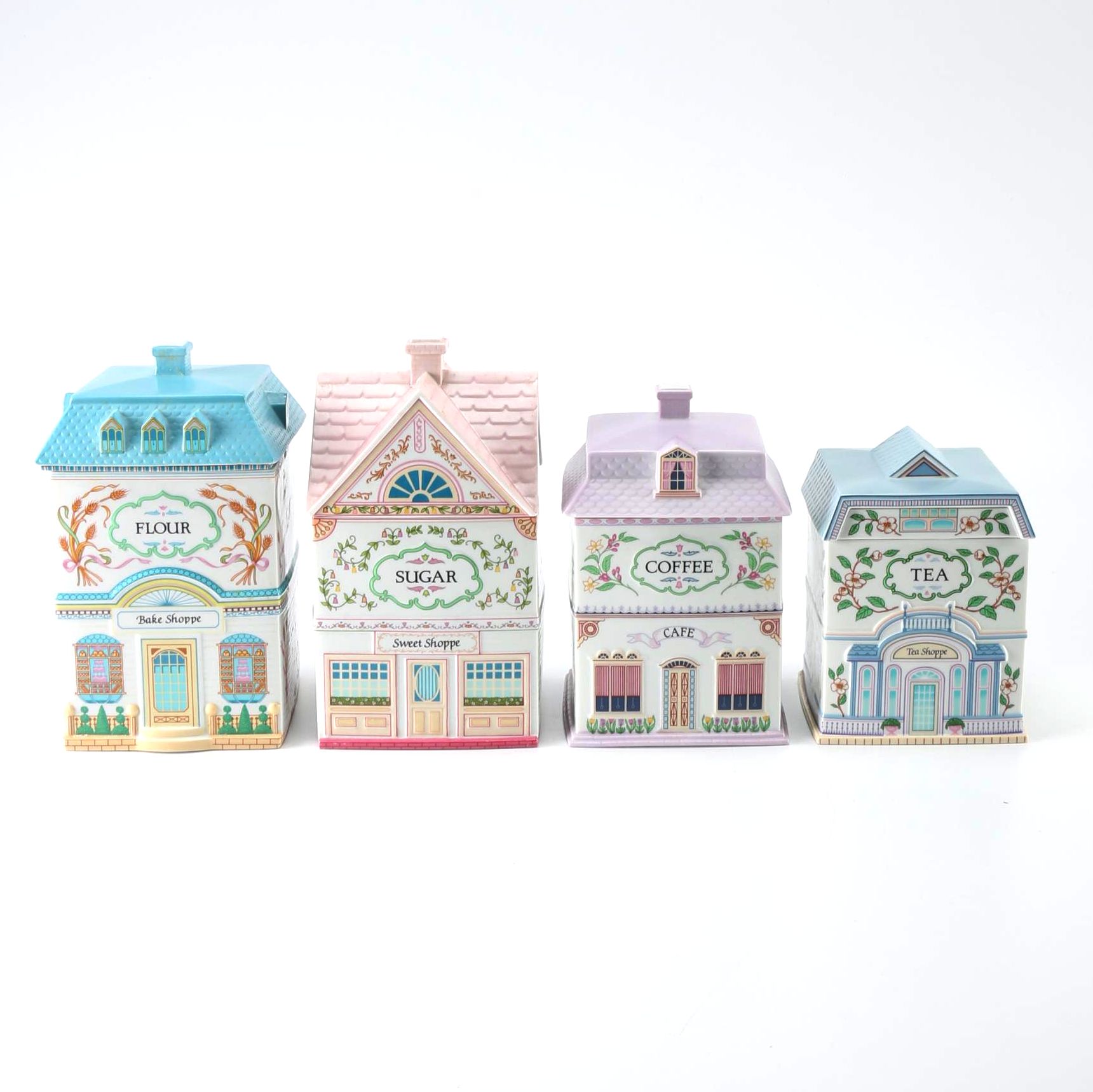 Lenox Porcelain "Village" Canisters