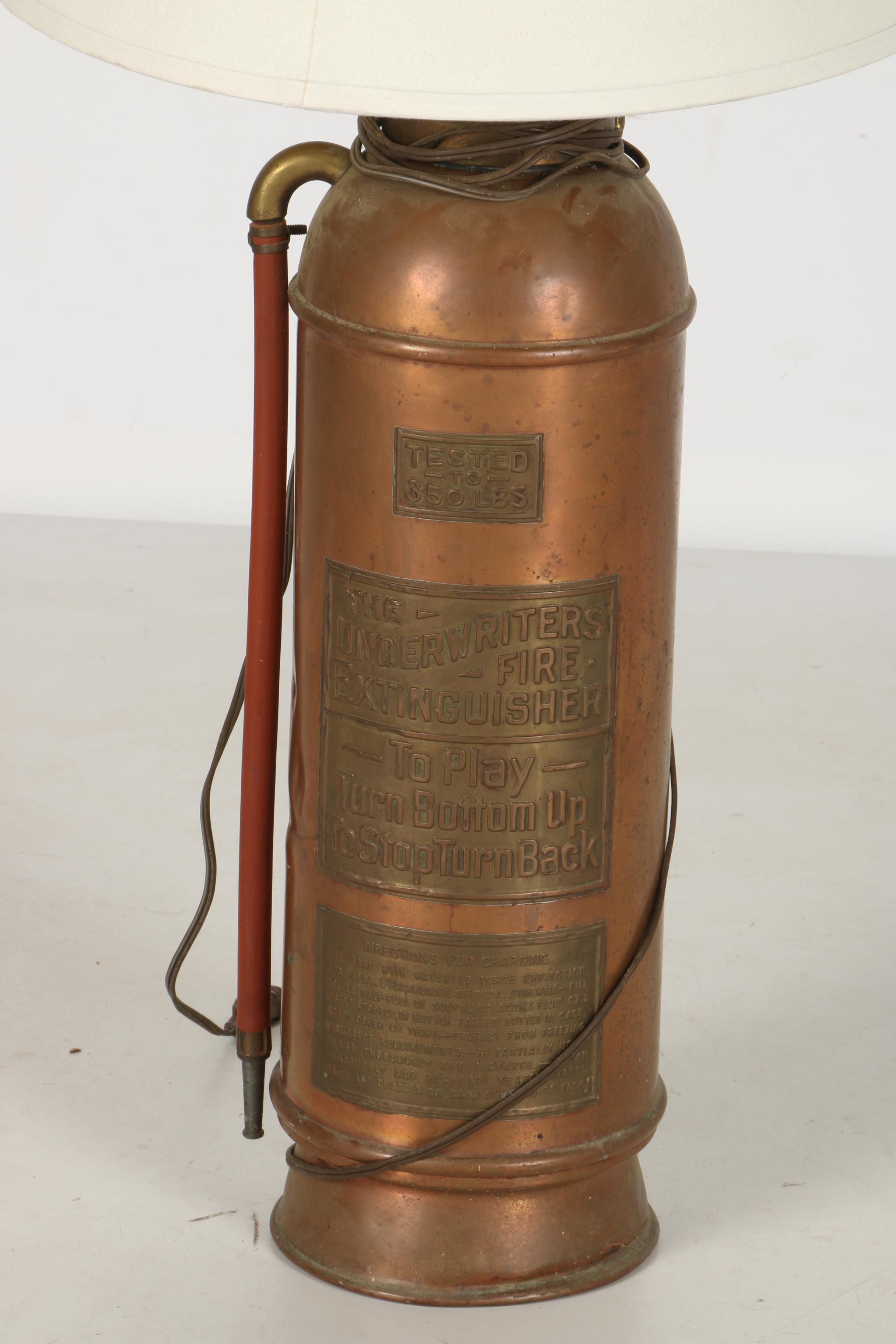 Fire Extinguisher Table Lamp