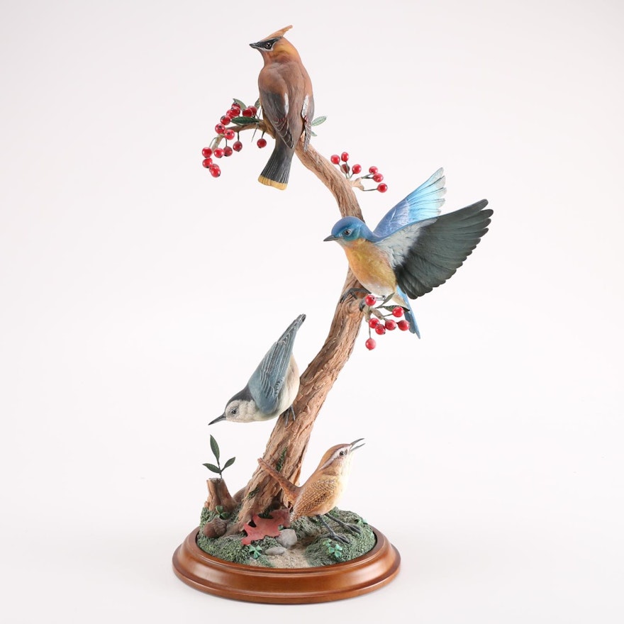 Danbury Mint "Autumn Symphony" Bird Figurine