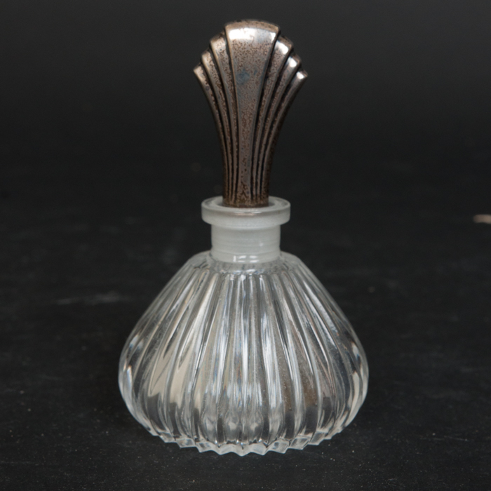 Perfume Holder with Towle Sterling and Glass Stopper