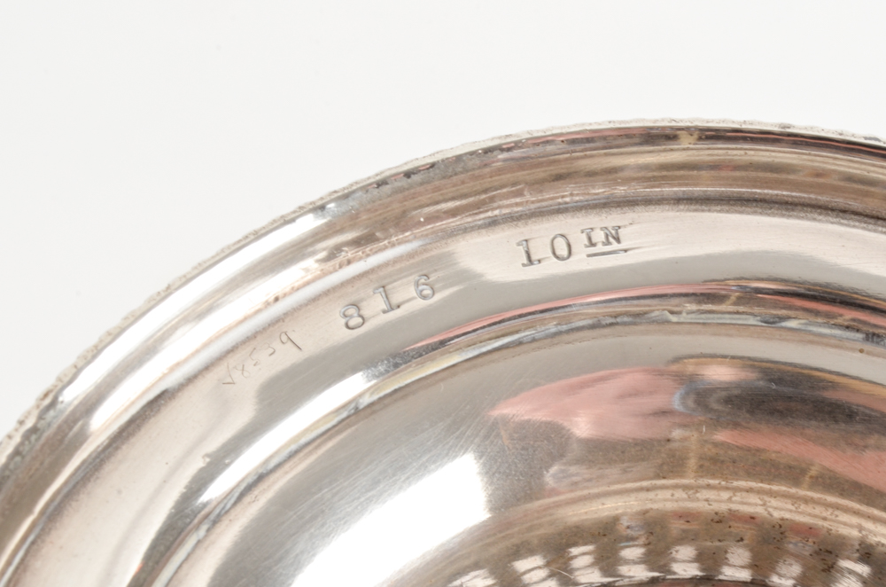 J.E. Caldwell Reticulated Sterling Silver Bud Vase