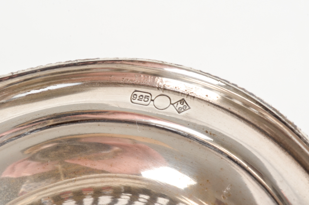 J.E. Caldwell Reticulated Sterling Silver Bud Vase