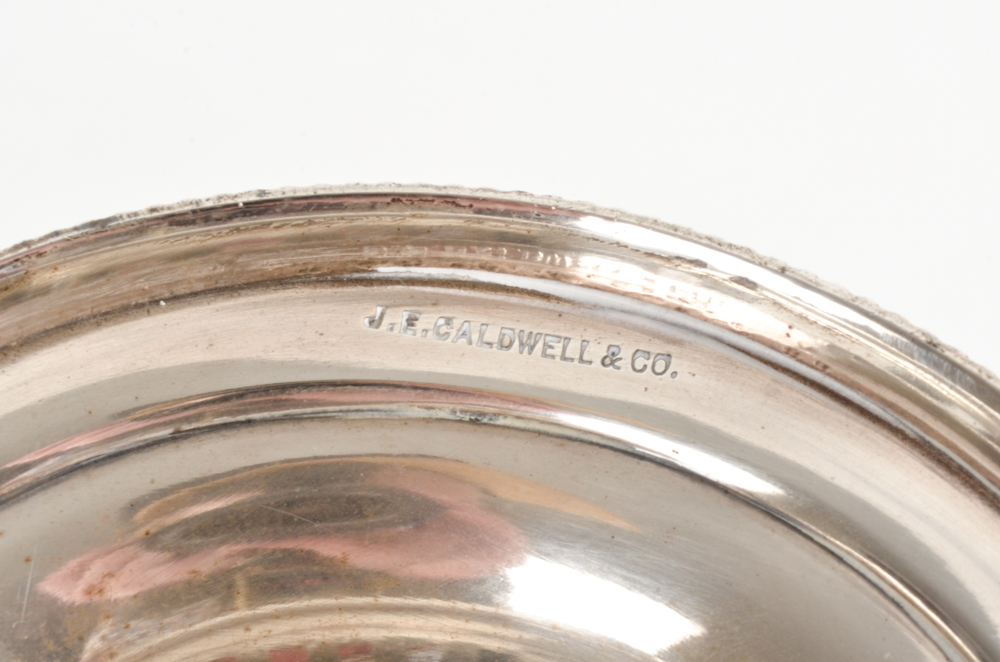 J.E. Caldwell Reticulated Sterling Silver Bud Vase