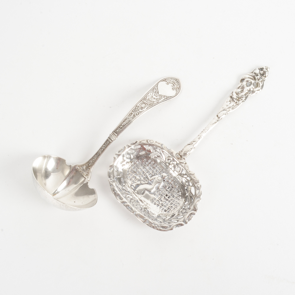 Sterling Silver Serving Pieces Including Gorham "Raphael"