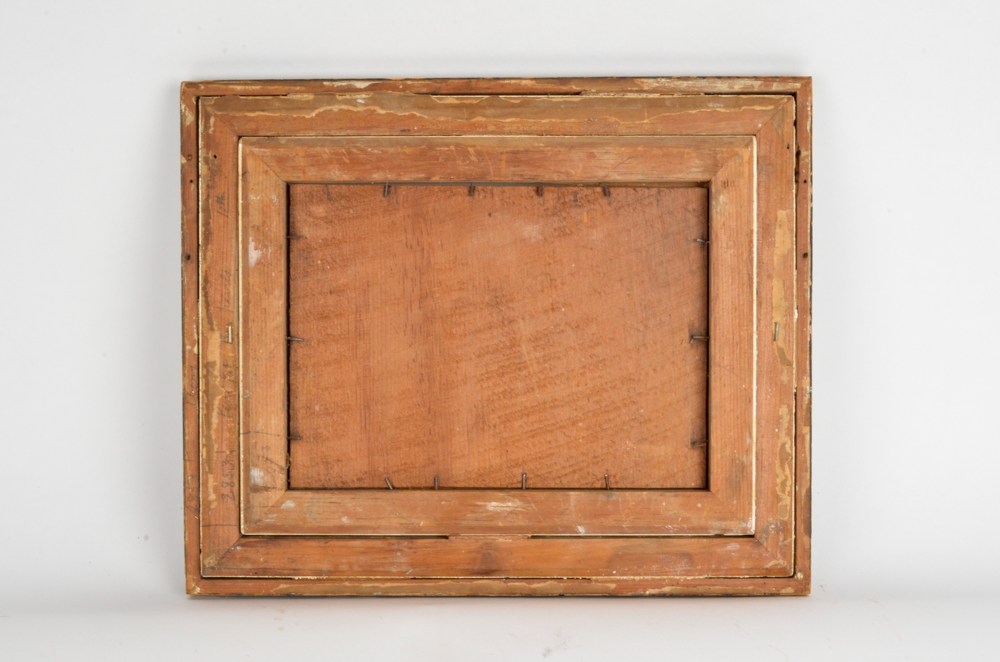 Antique Landscape Oil Painting on Panel