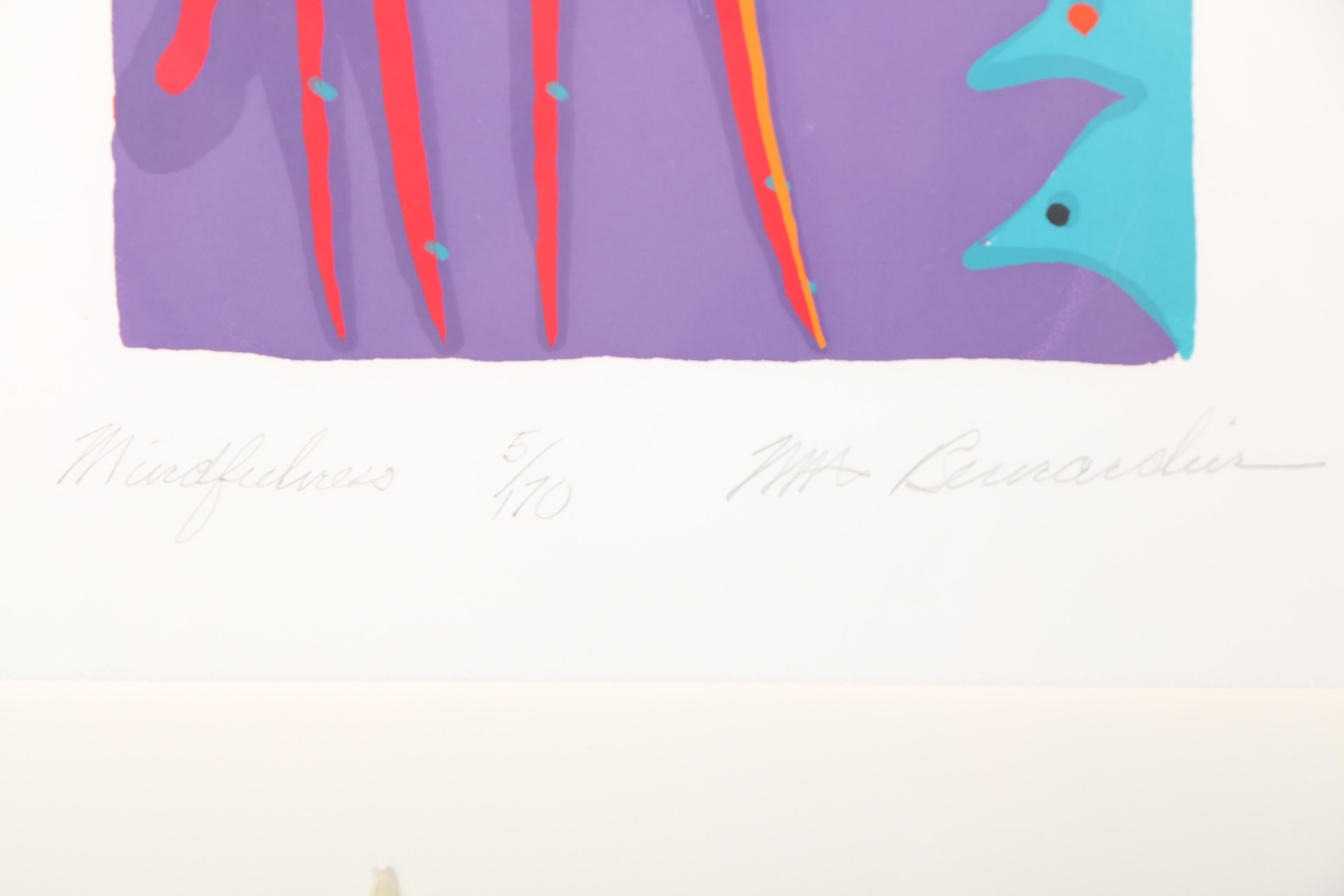 Mary Alice Bernardin Mixed Media Serigraph "Mindfulness"