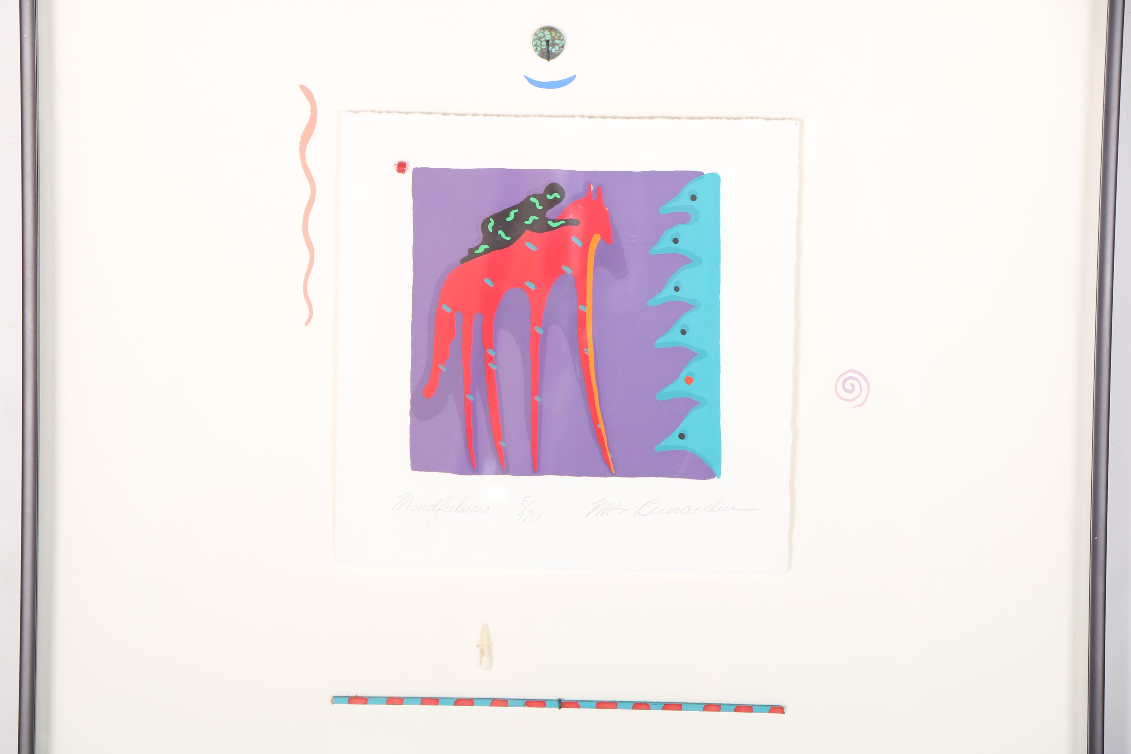 Mary Alice Bernardin Mixed Media Serigraph "Mindfulness"