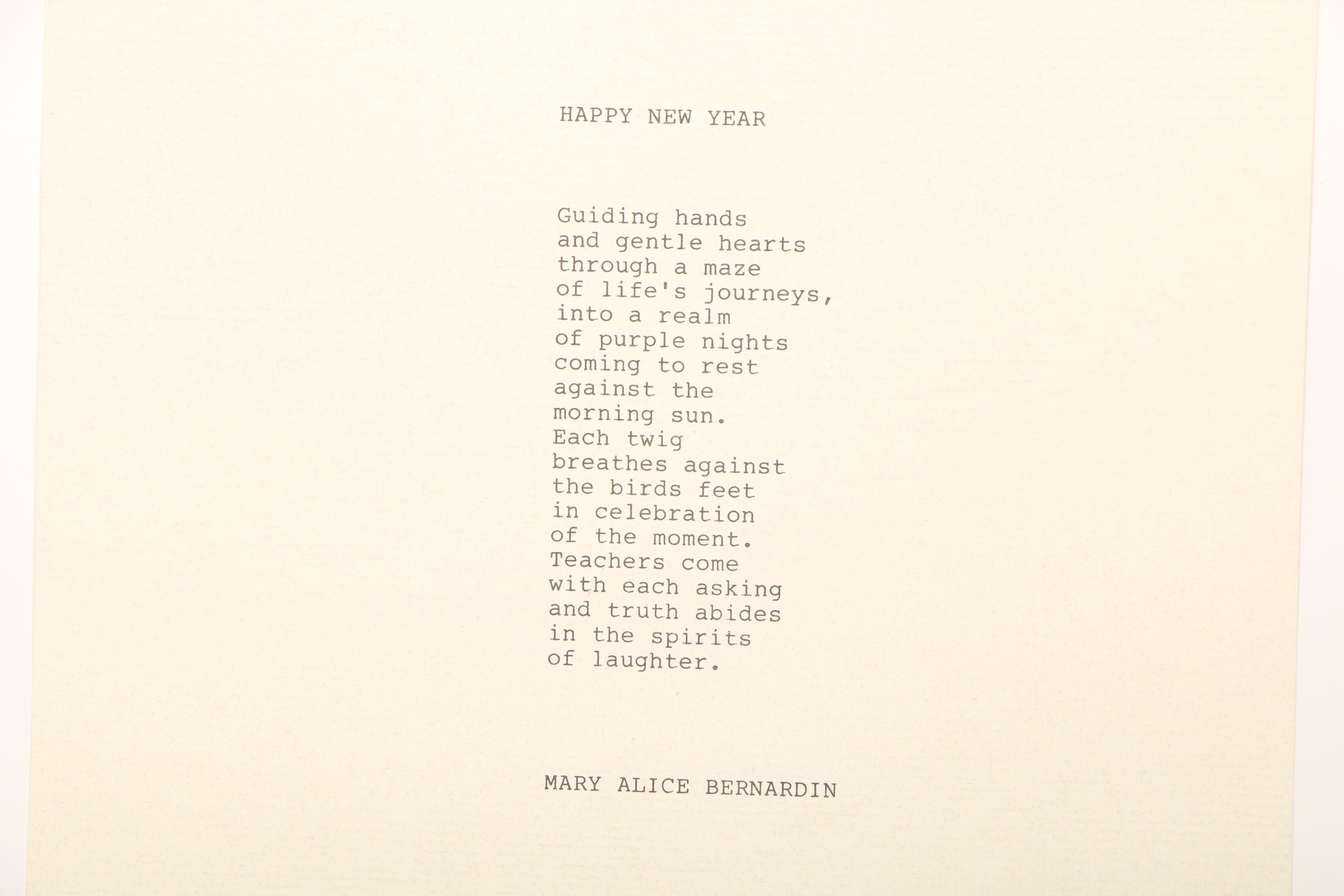 Mary Alice Bernardin Mixed Media Serigraph "Mindfulness"