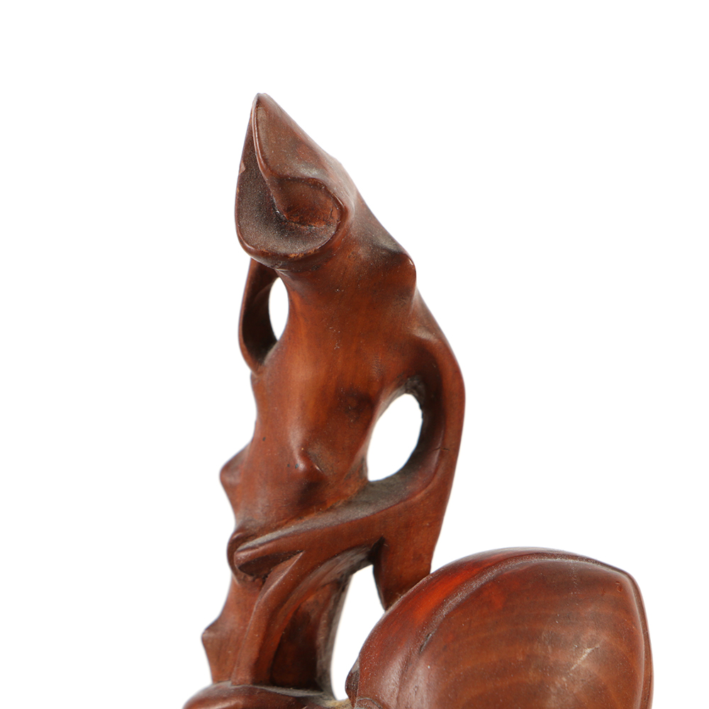 Pair of Chinese Rosewood Carvings of Shouxing the God of Longevity