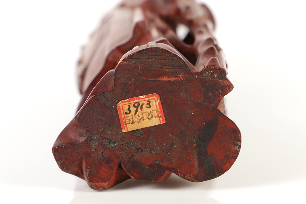 Pair of Chinese Rosewood Carvings of Shouxing the God of Longevity