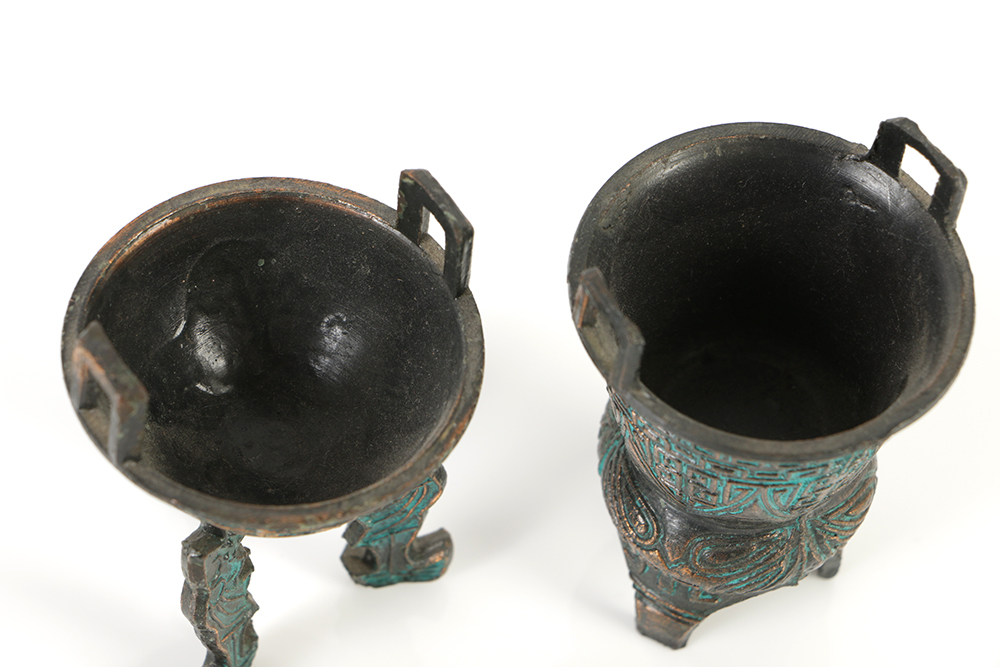 Collection of Chinese Archaic Style Cast Metal Censer