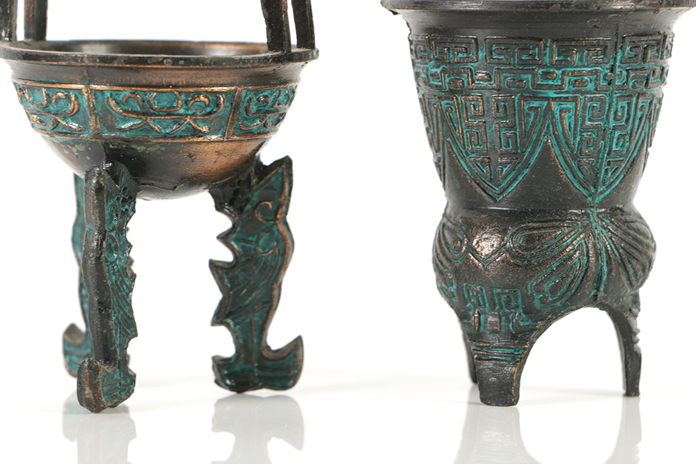 Collection of Chinese Archaic Style Cast Metal Censer