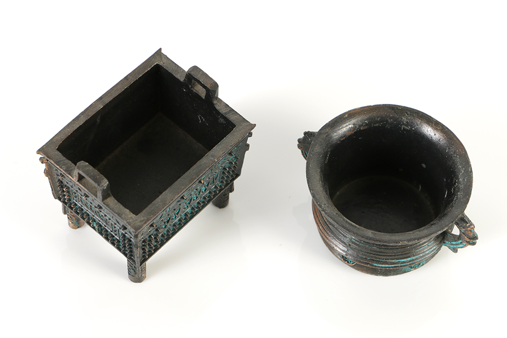 Collection of Chinese Archaic Style Cast Metal Censer