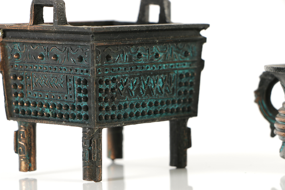 Collection of Chinese Archaic Style Cast Metal Censer