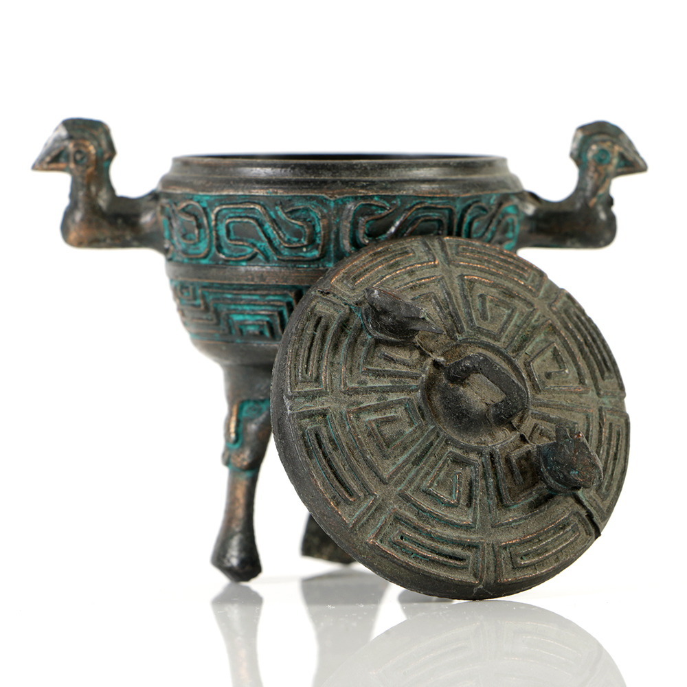 Collection of Chinese Archaic Style Cast Metal Censer