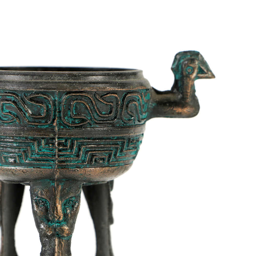 Collection of Chinese Archaic Style Cast Metal Censer