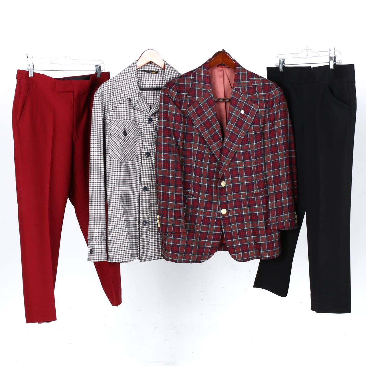 Collection of Men's Vintage Suit Separates with Saks Fifth Avenue