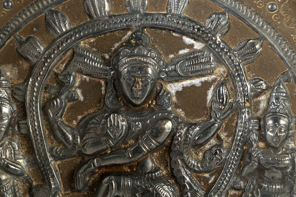 Indian Incised and Patinated Tray