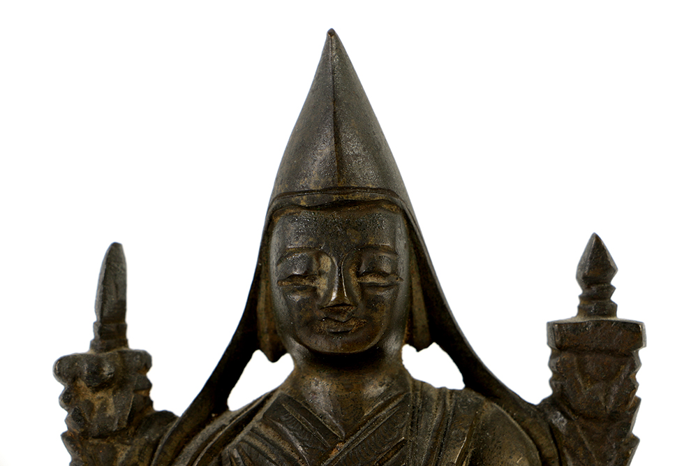 19th Century Bronze of a Tibetan Lama