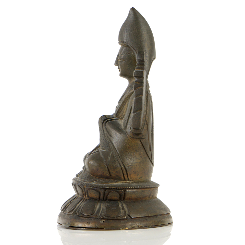19th Century Bronze of a Tibetan Lama