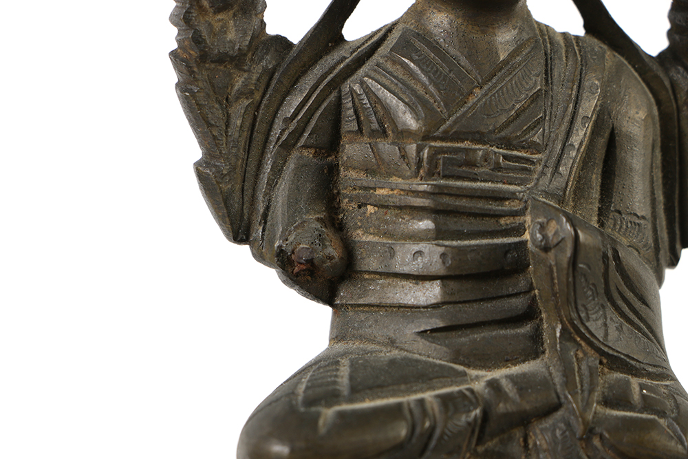 19th Century Bronze of a Tibetan Lama