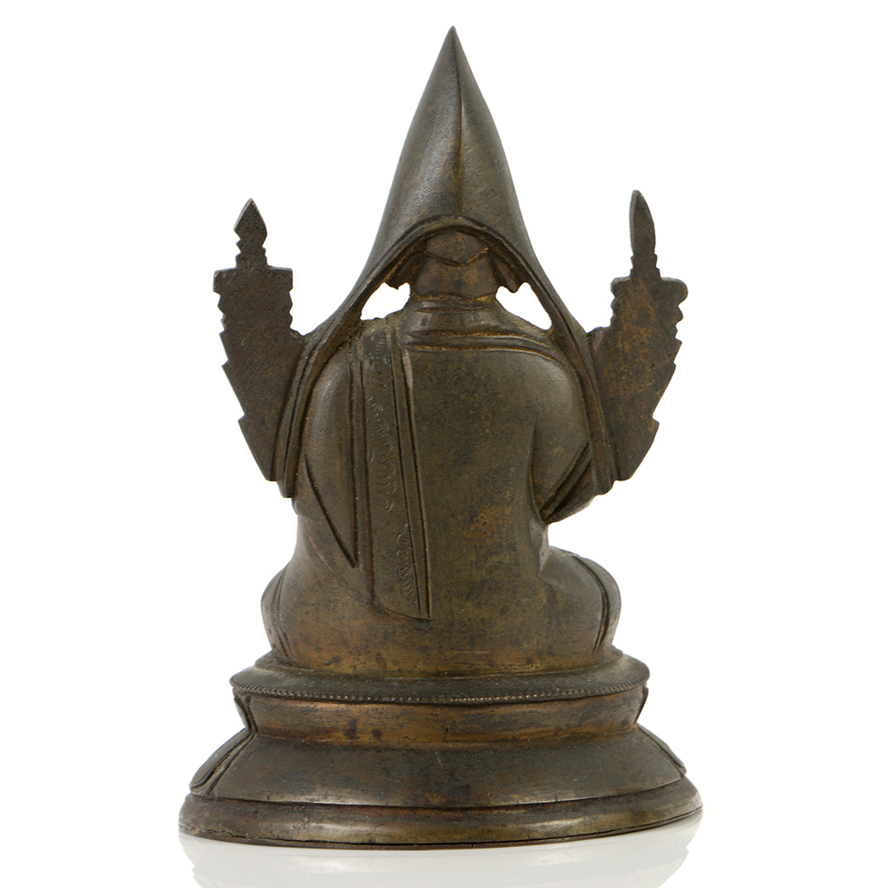 19th Century Bronze of a Tibetan Lama