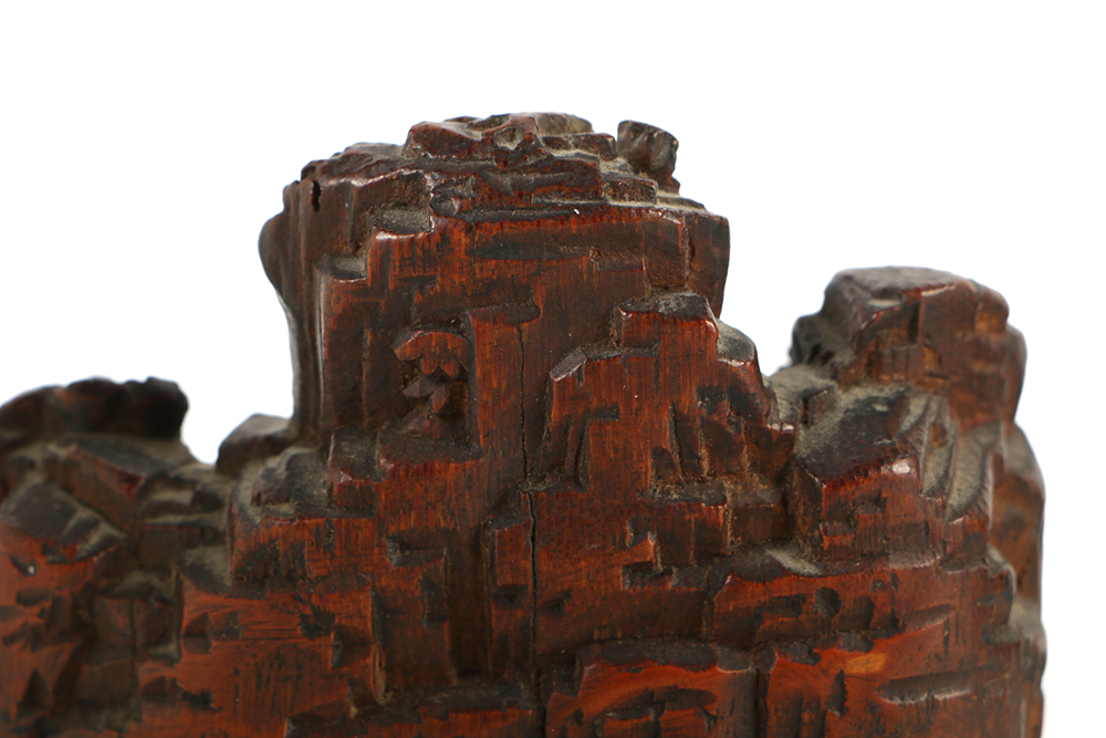 19th Century Chinese Bamboo Scholar Carving