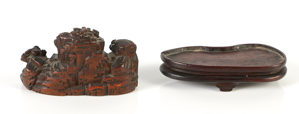 19th Century Chinese Bamboo Scholar Carving