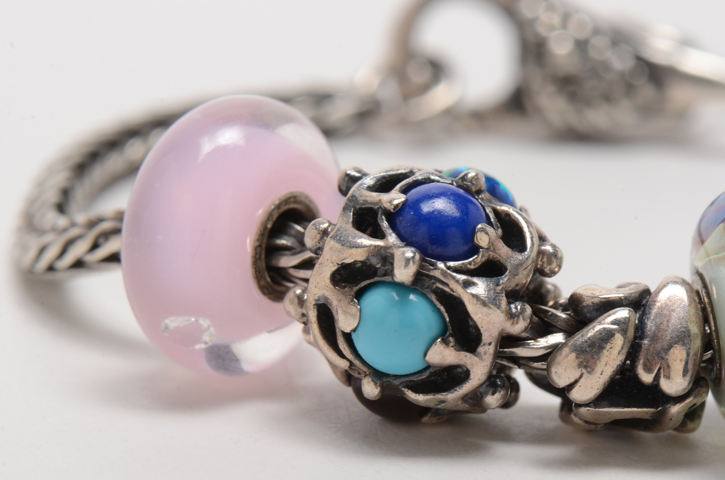 Trollbeads Sterling Silver Charm Bracelet with Charms