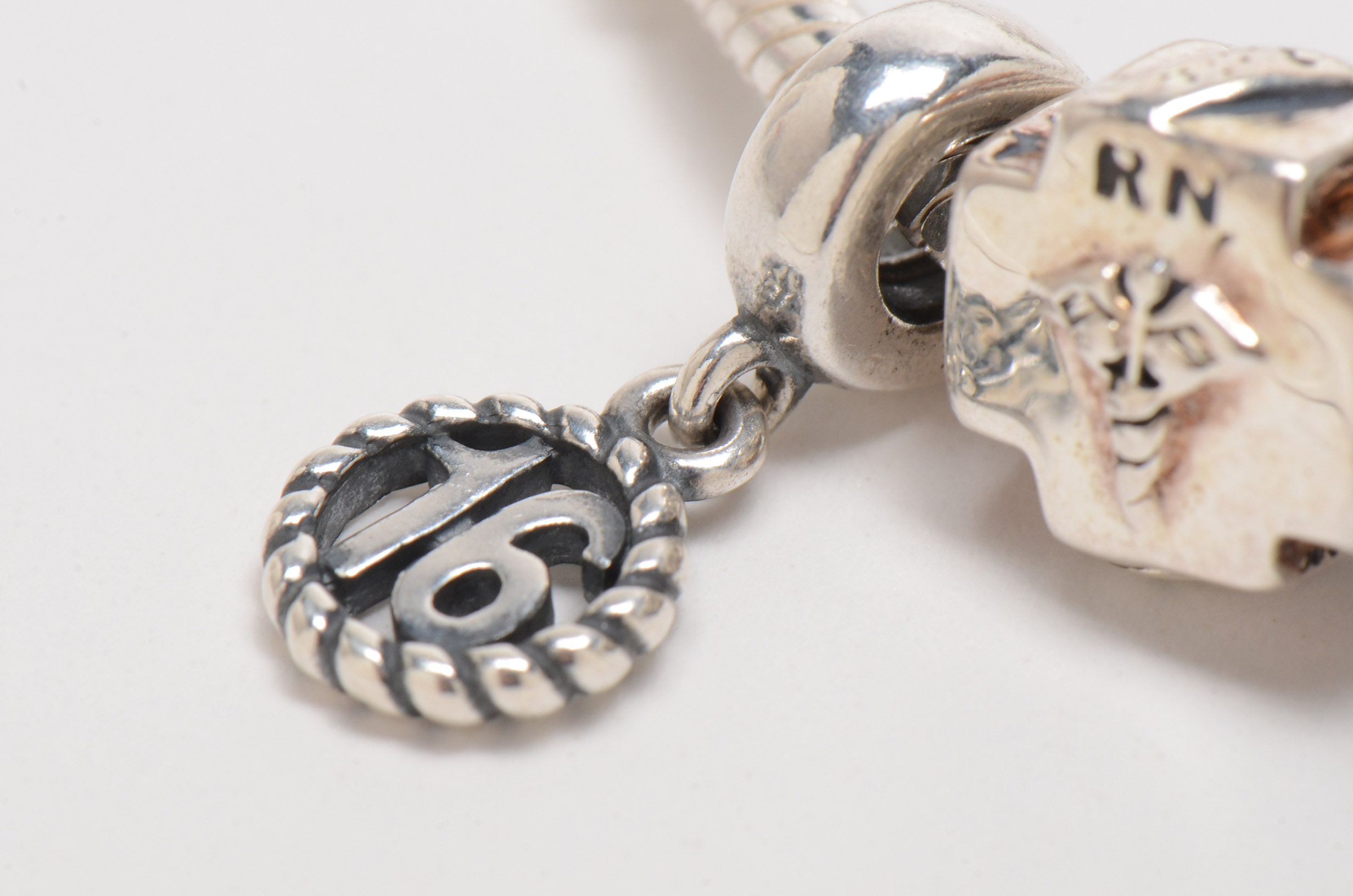 Pandora Sterling Silver Charm Bracelet with Charms