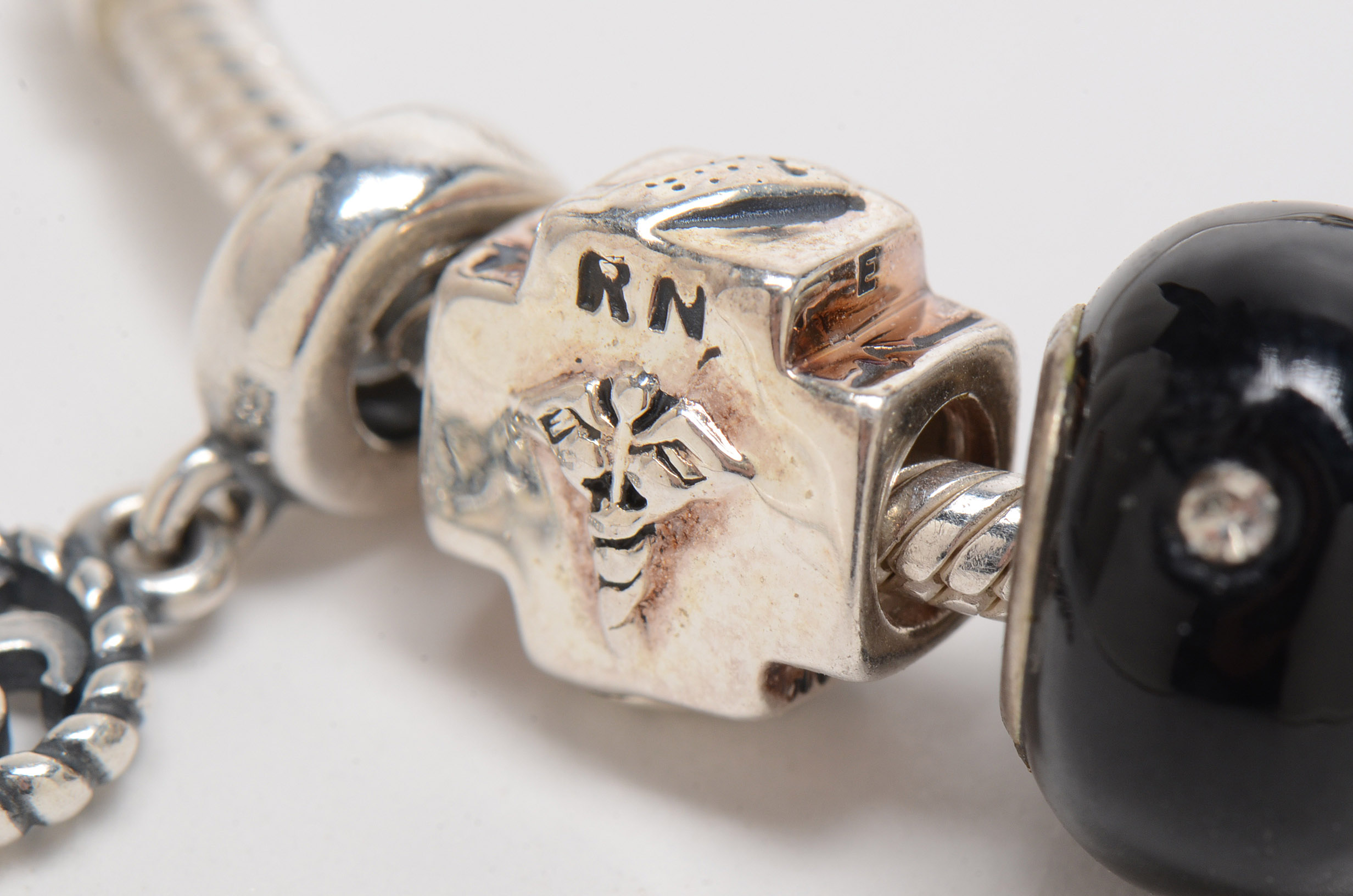 Pandora Sterling Silver Charm Bracelet with Charms