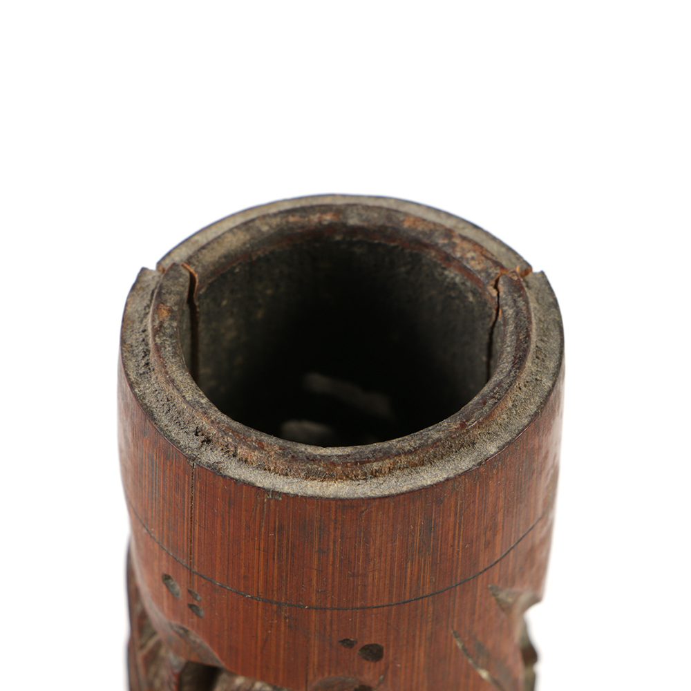 Mid-Century Chinese Carved Bamboo Cricket Cage