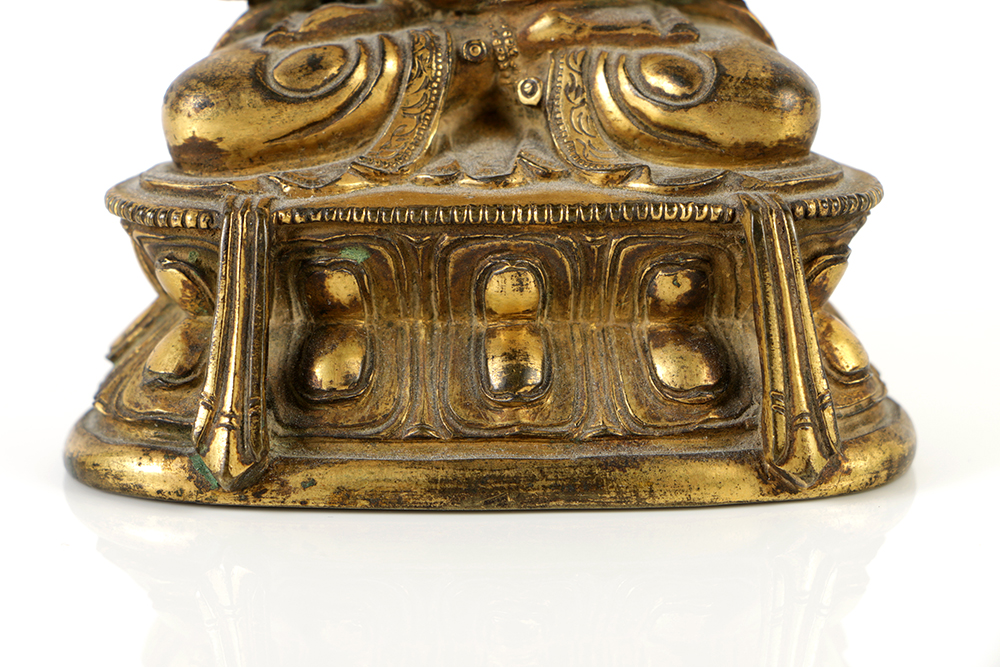 Seated Sino-Tibetan Amitābha Buddha Bronze