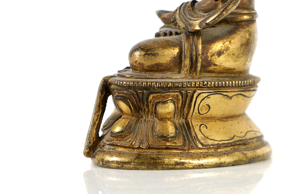 Seated Sino-Tibetan Amitābha Buddha Bronze