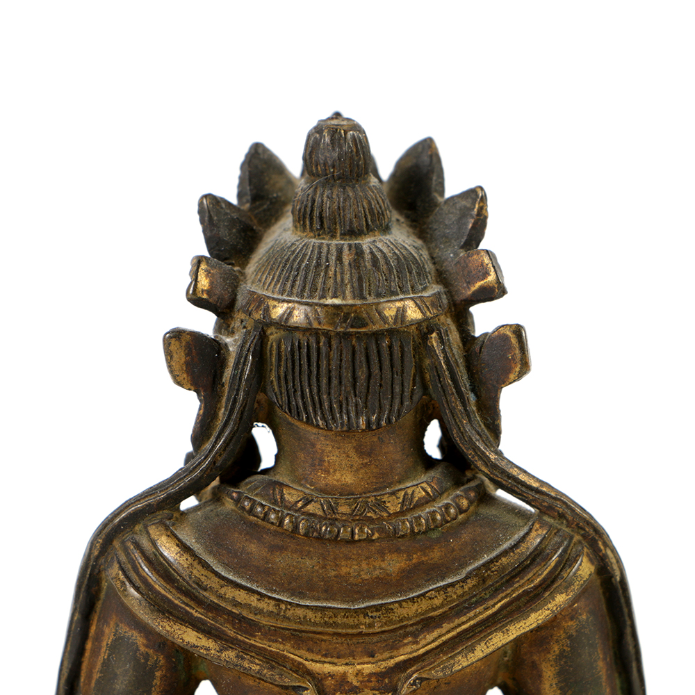 Seated Sino-Tibetan Amitābha Buddha Bronze
