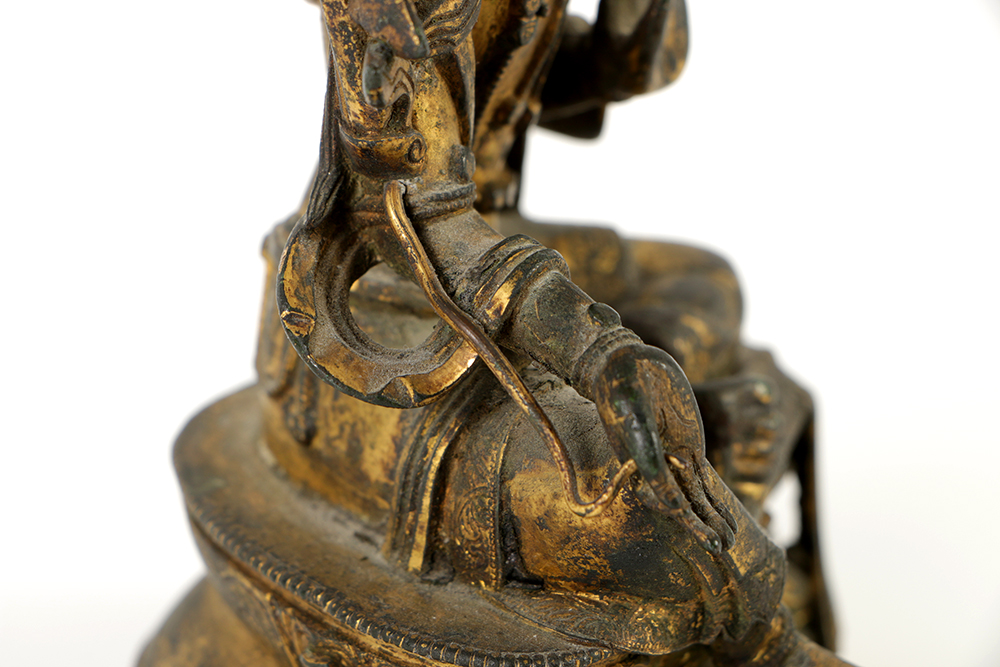 Tibetan Gilt Bronze Statue of the Green Tārā