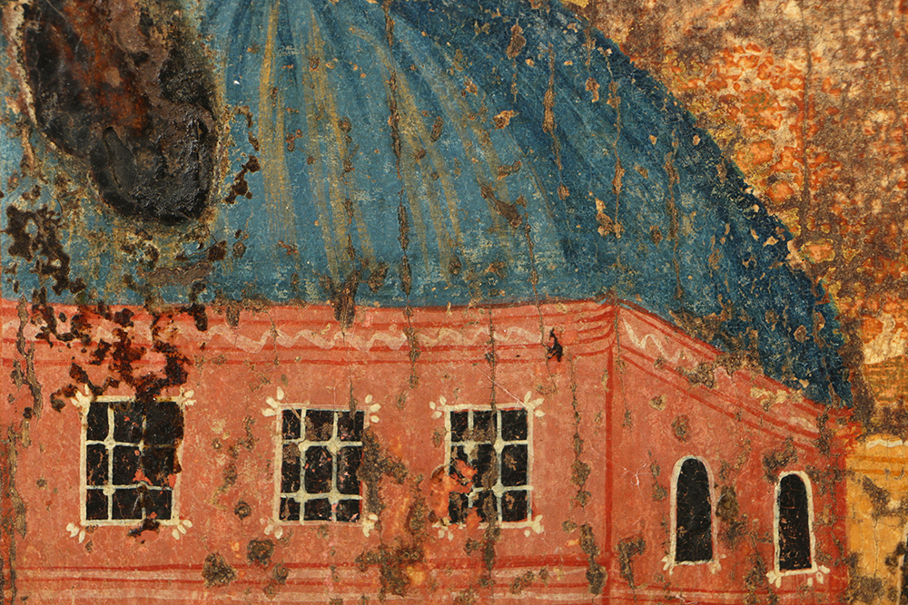 Russian Icon on Panel of the Decollation of St. John the Baptist