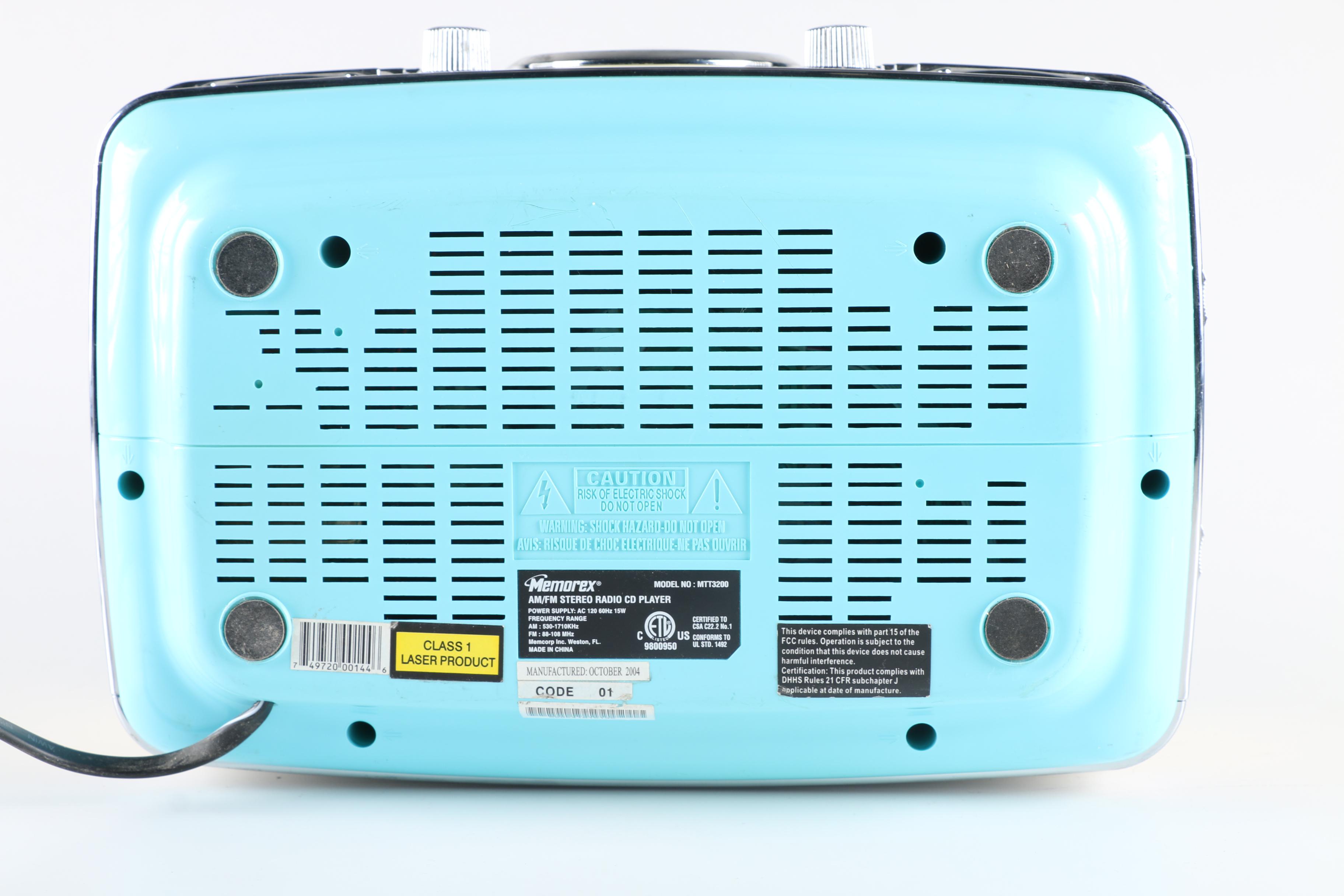 Memorex Faux Vintage AM/FM CD Player