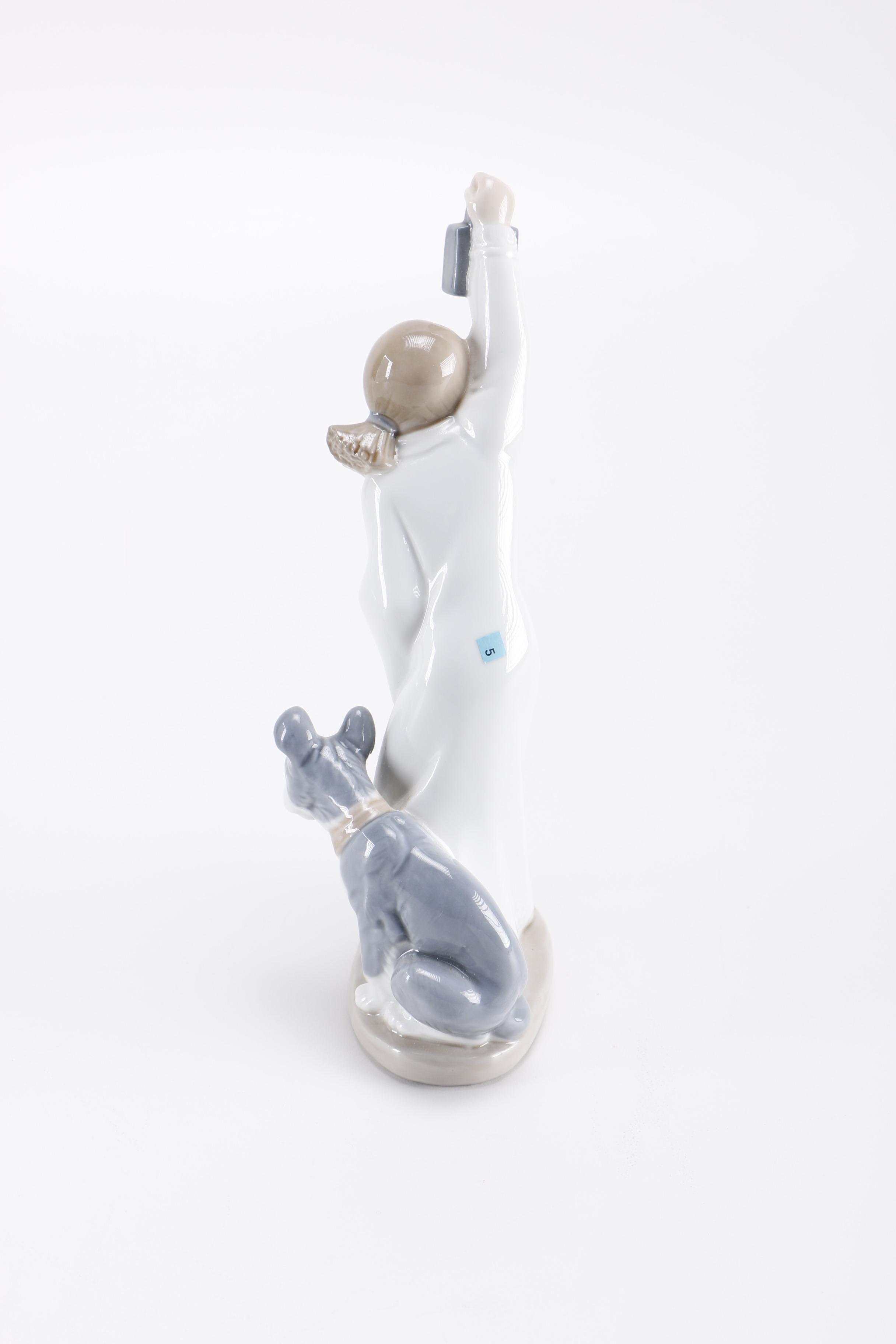 Nao by Lladro Girl With Dog Figurine