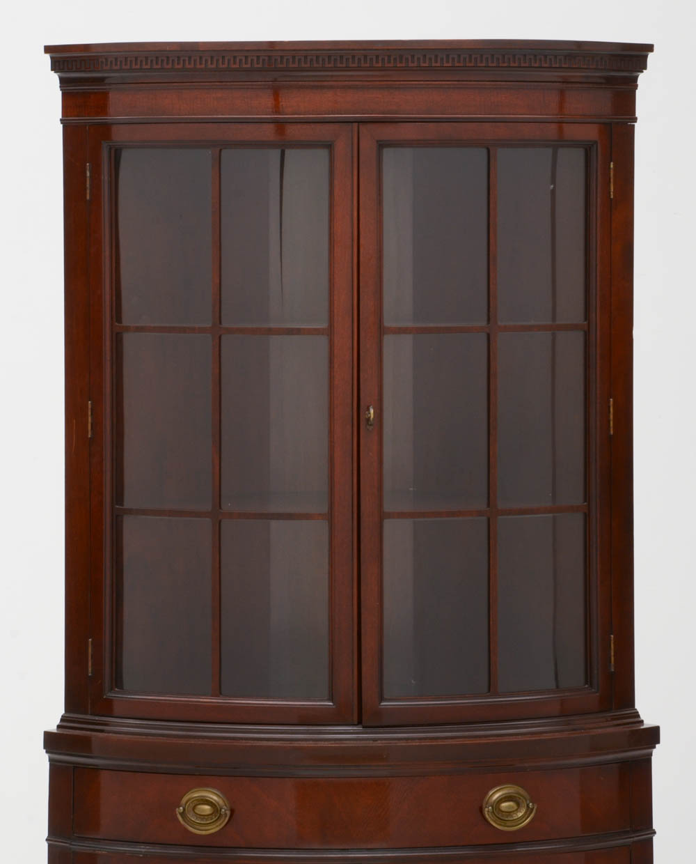 Drexel Travis Court Hepplewhite Style Mahogany Corner Cabinet