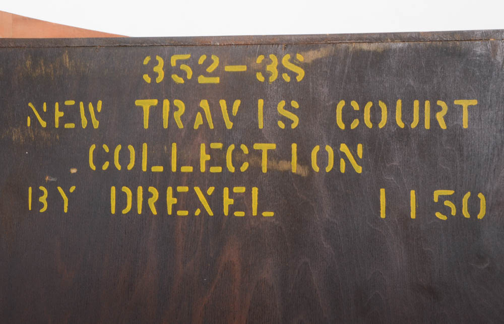 Drexel Travis Court Hepplewhite Style Mahogany Corner Cabinet