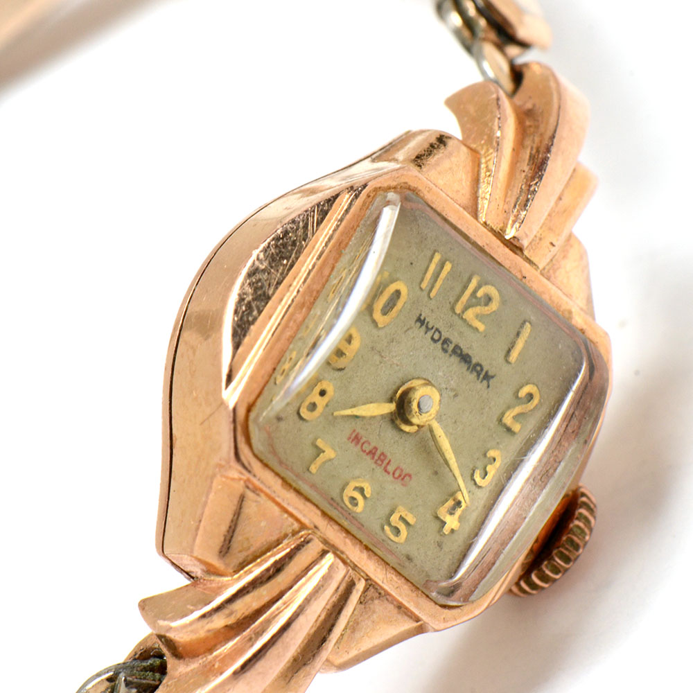 Women's Vintage Enicar Hyde Park 14K Rose Gold Watch