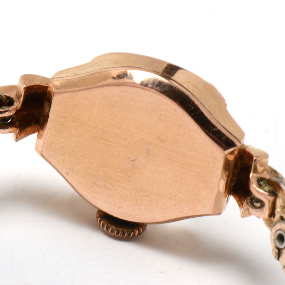 Women's Vintage Enicar Hyde Park 14K Rose Gold Watch