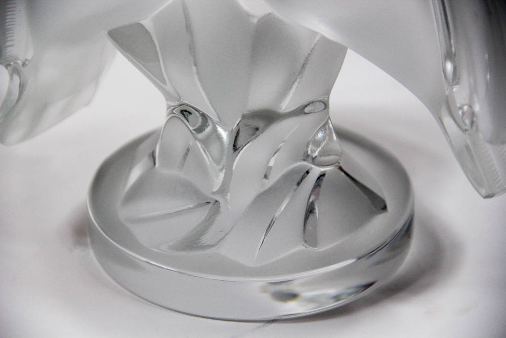 Lalique Lovebirds Crystal Figurine